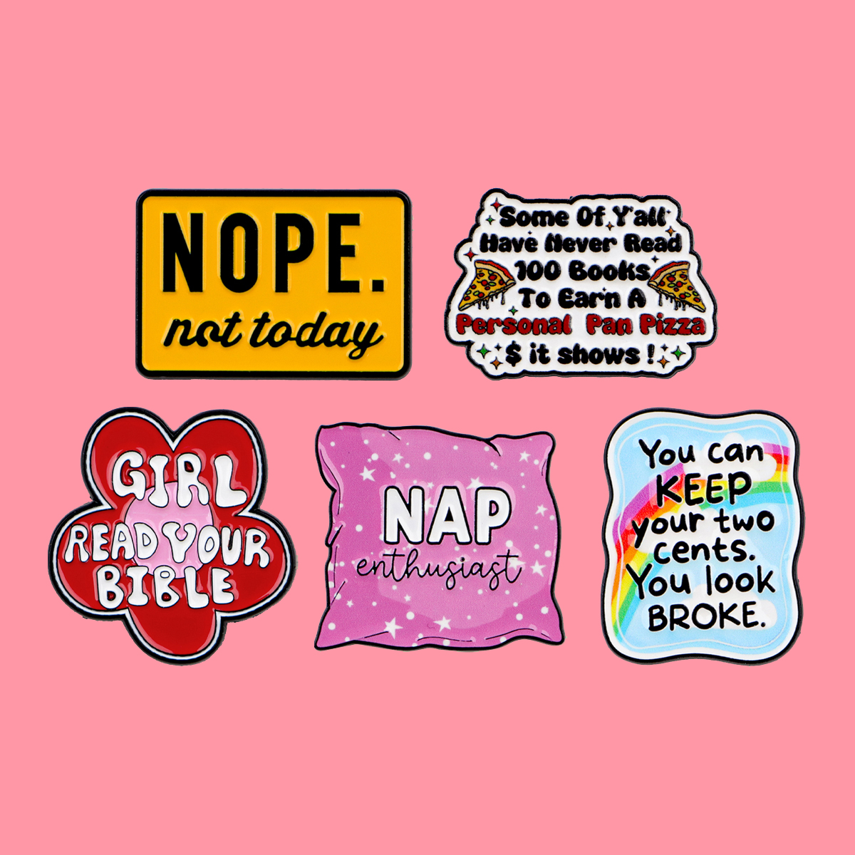 Enamel Pin Set - 