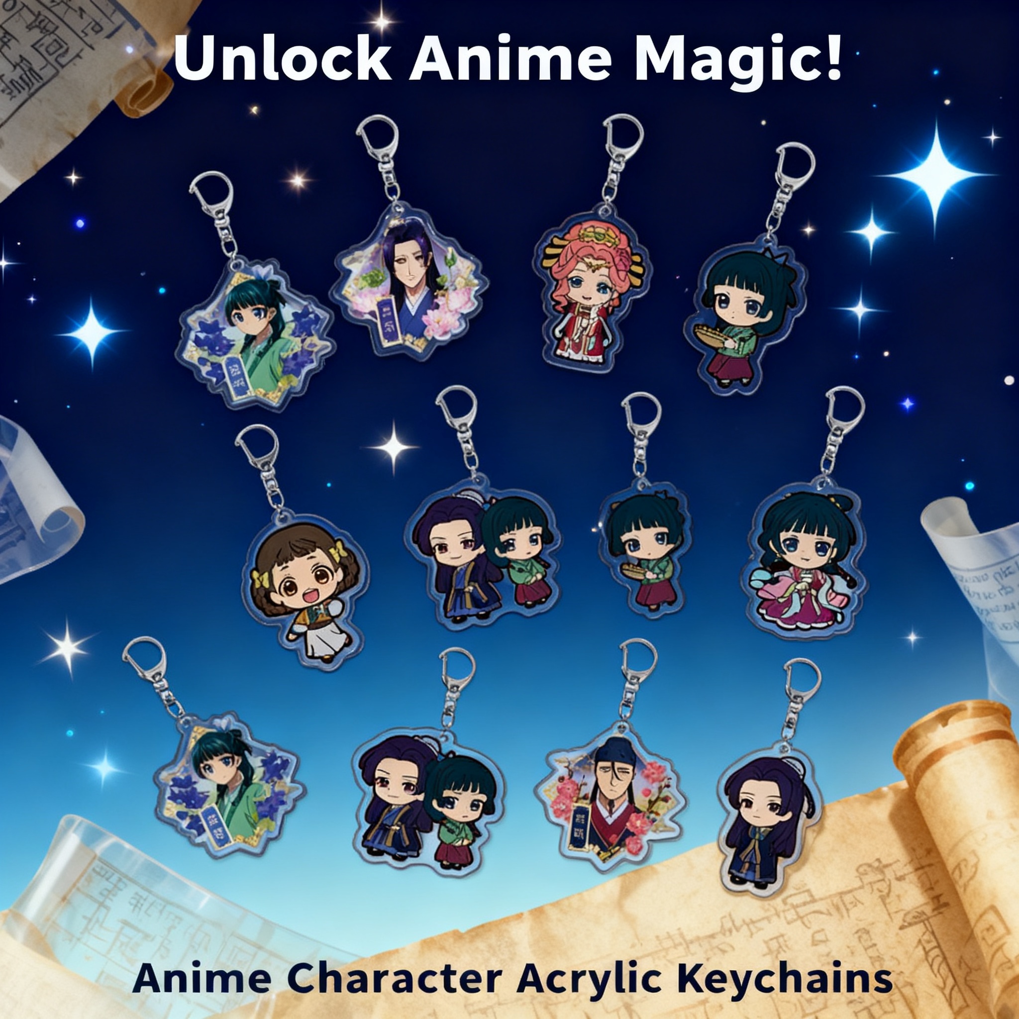 Anime Merchandise Keychains - Anime Acrylic Keychain Pendant The Apothecary