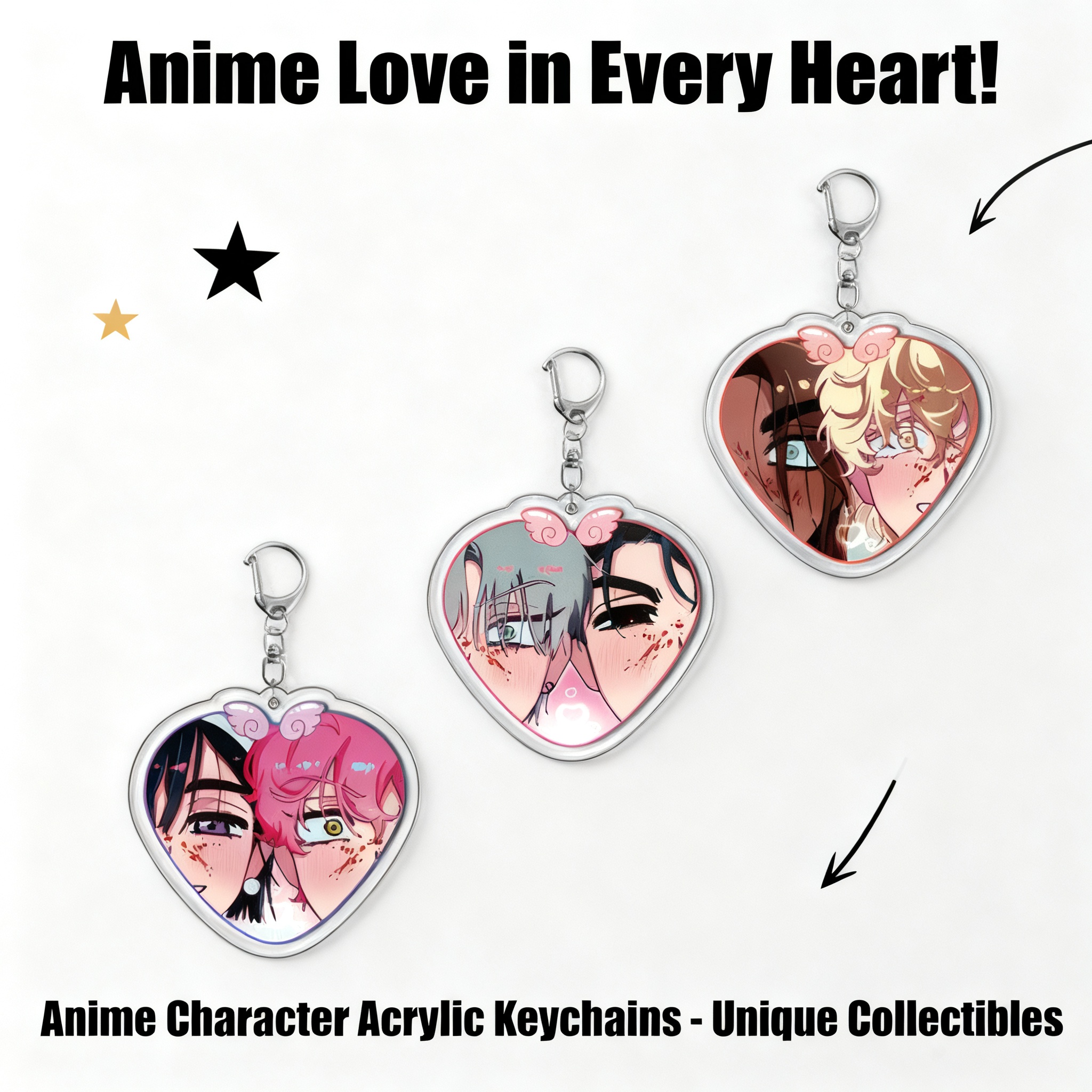 Anime Merchandise Keychains - Sua Mizi Anime Keychain Backpack Charm