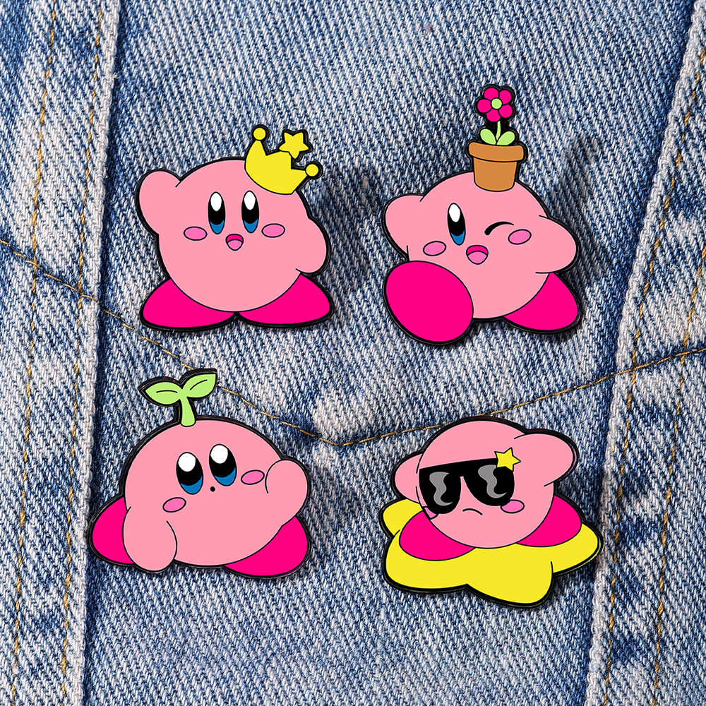 4pcs Kirby Enamel Lapel Pins S – Enamel Pin Set recenzja i cena