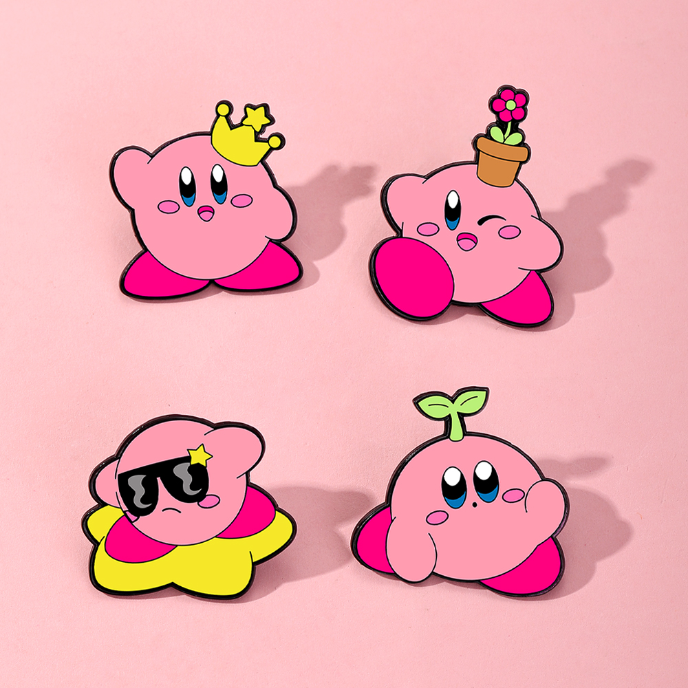 4pcs Kirby Enamel Lapel Pins S – Enamel Pin Set recenzja i cena