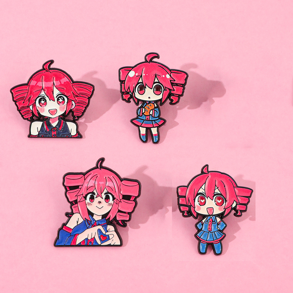 4pcs Anime Cute Cartoon Brooch – Enamel Pin Set recenzja i cena