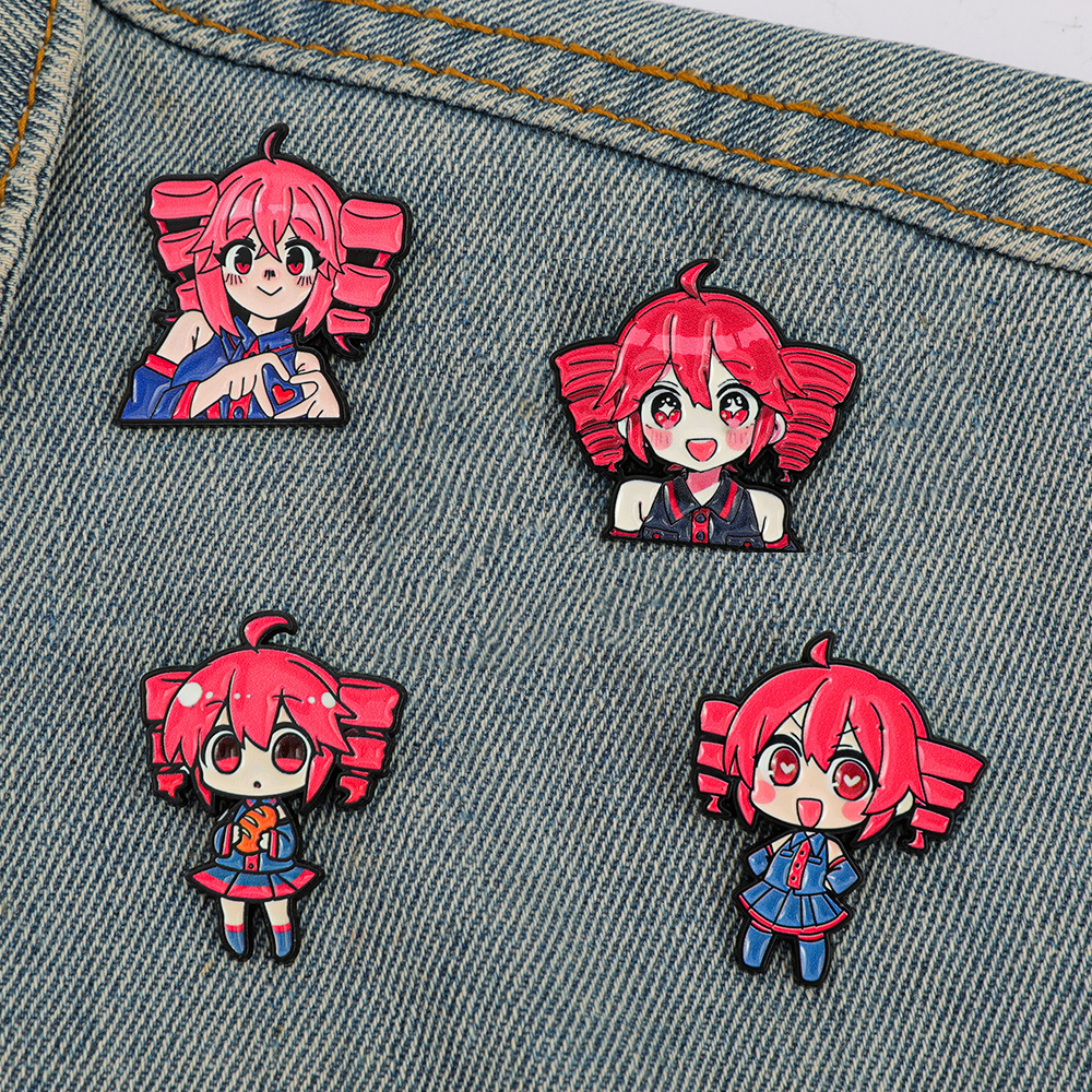 4pcs Anime Cute Cartoon Brooch – Enamel Pin Set recenzja i cena