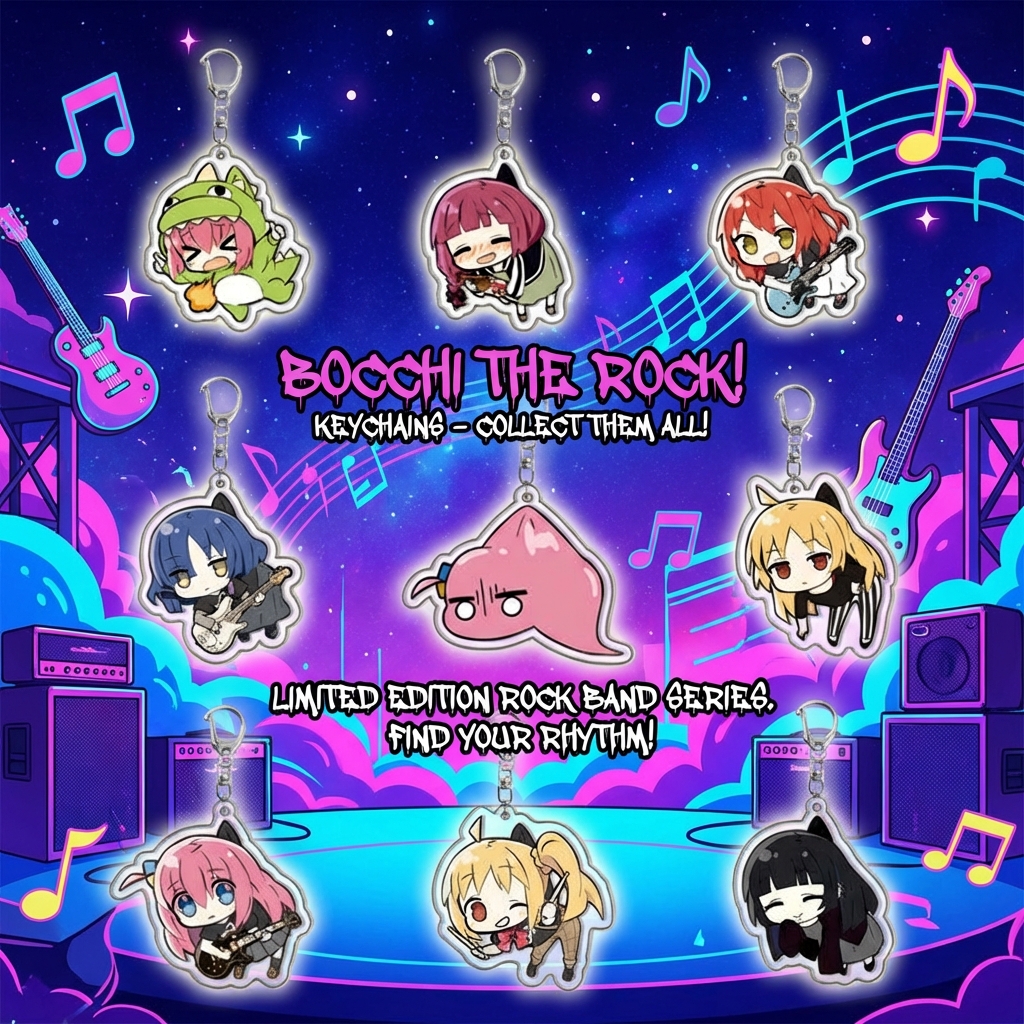 Bocchi the Rock  Goto Hitori I – Anime Merchandise Keychains recenzja i cena