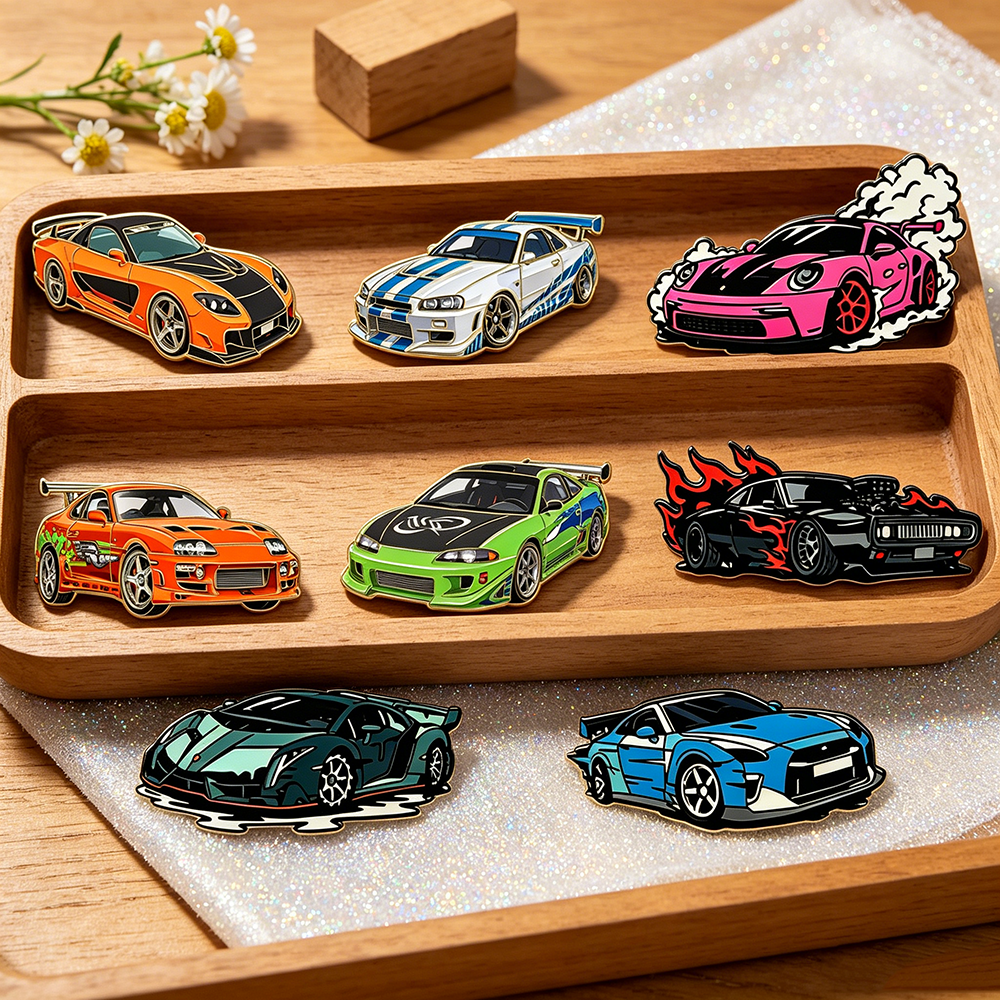 4/8pcs Fast & Furious Style Ra – Enamel Pin Set recenzja i cena