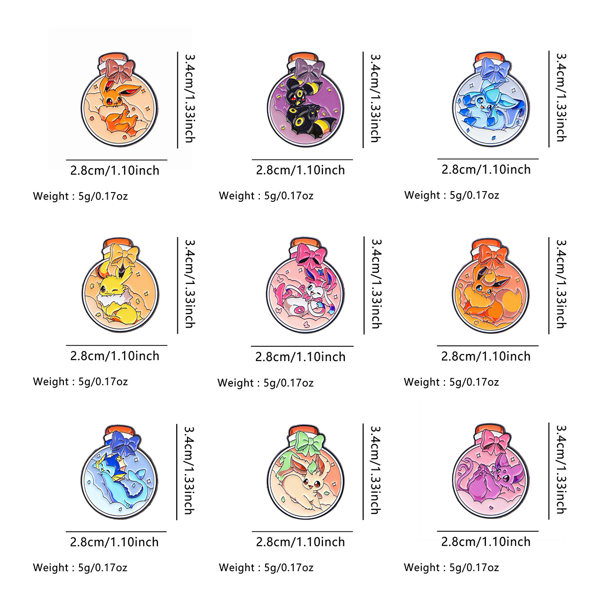 90s Anime Kawaii Elf Enamel Pi – Enamel Pin Set recenzja i cena