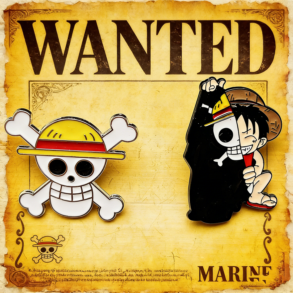 2026 New 2pcs Cute Luffy Anime – Enamel Pin Set recenzja i cena