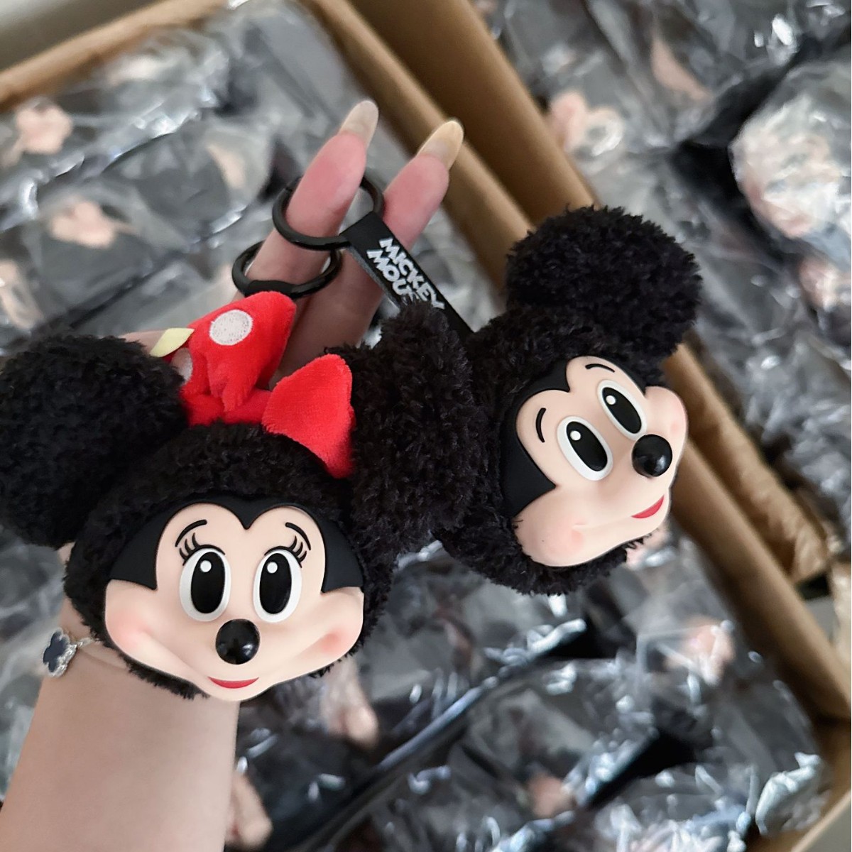 Mickey Minnie Plush Doll Keych – Anime Merchandise Keychains recenzja i cena