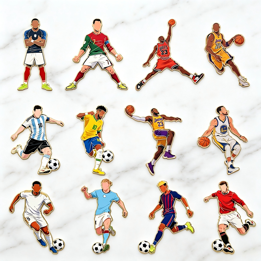 4/12pcs Sports Star Enamel Pin – Enamel Pin Set recenzja i cena