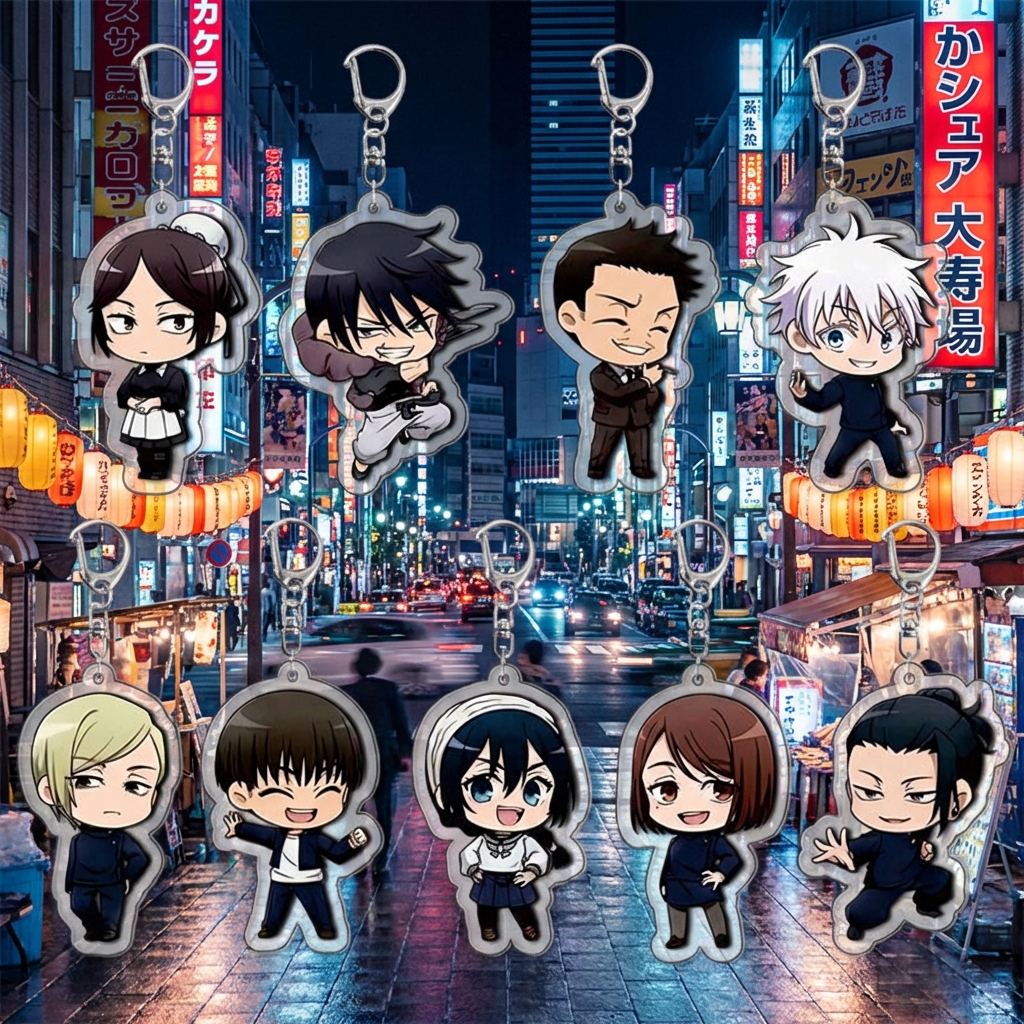 Jujutsu Kaisen Acrylic Keychai – Anime Merchandise Keychains recenzja i cena