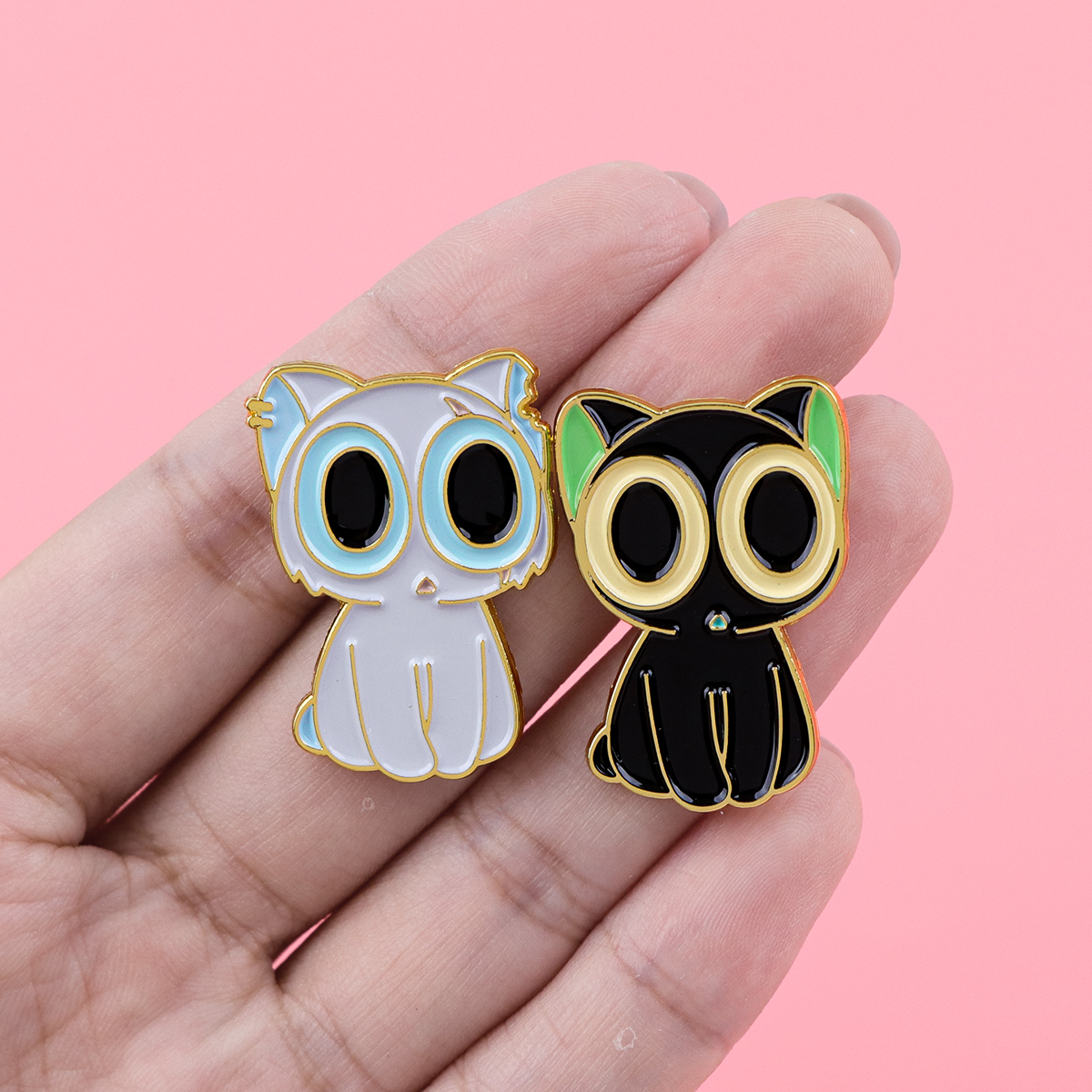 Cute Anime Black Cats Enamel P – Enamel Pin Set recenzja i cena