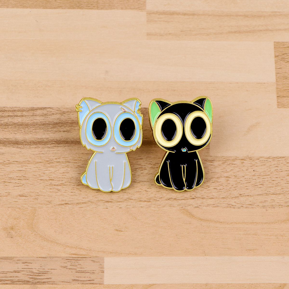 Cute Anime Black Cats Enamel P – Enamel Pin Set recenzja i cena