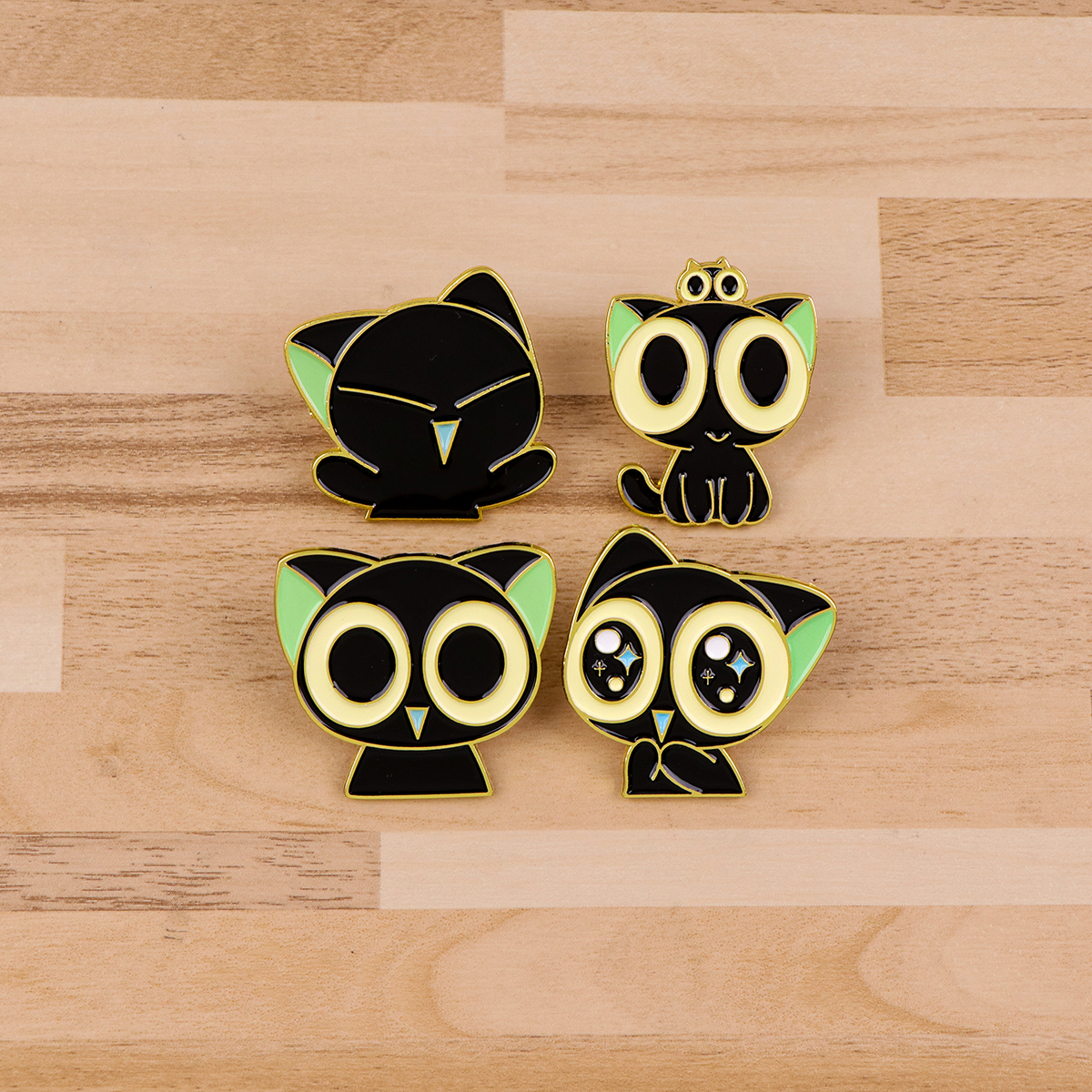 Cute Anime Black Cats Enamel P – Enamel Pin Set recenzja i cena