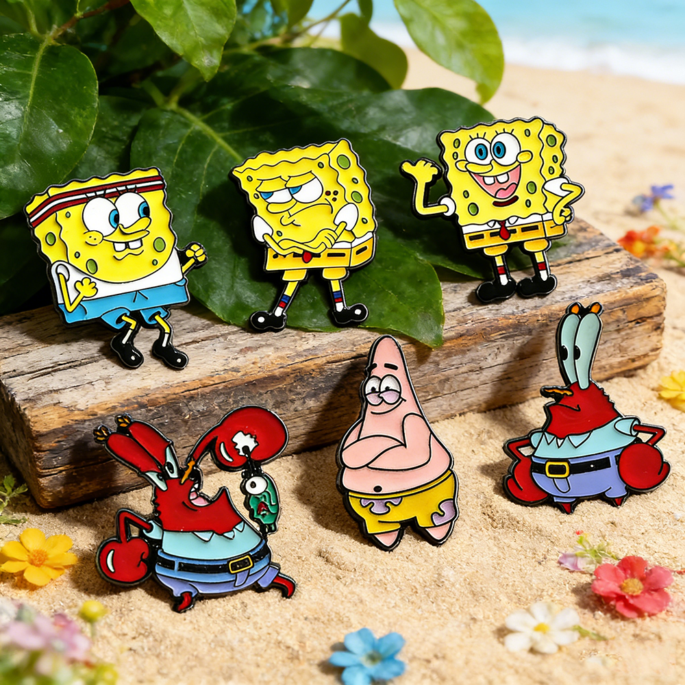 6 Pcs SpongeBob SquarePants An – Enamel Pin Set recenzja i cena