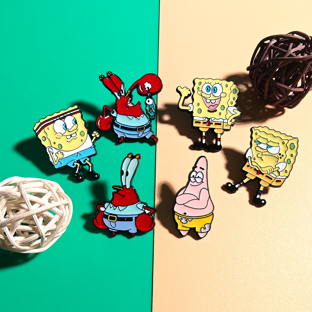 6 Pcs SpongeBob SquarePants An – Enamel Pin Set recenzja i cena