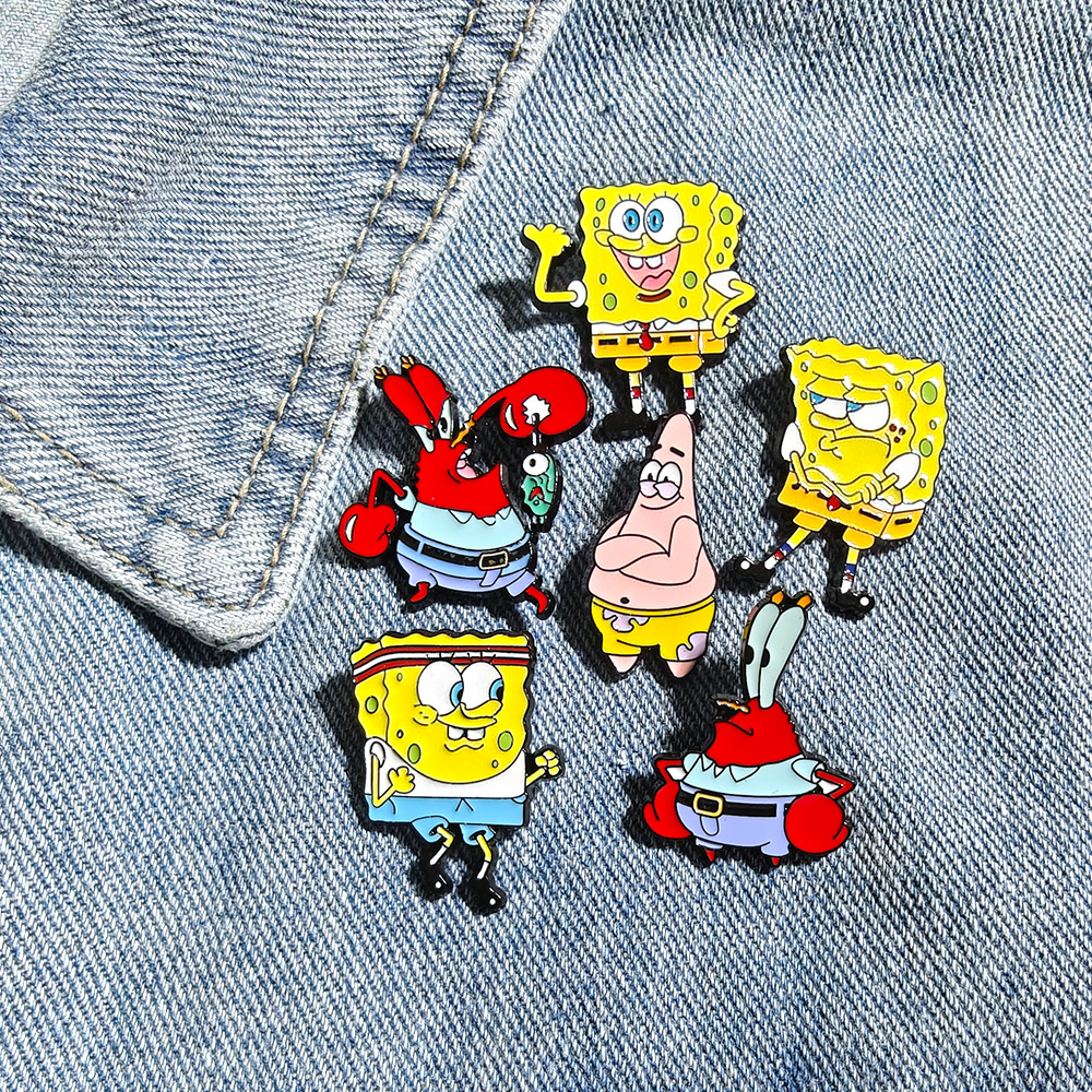 6 Pcs SpongeBob SquarePants An – Enamel Pin Set recenzja i cena