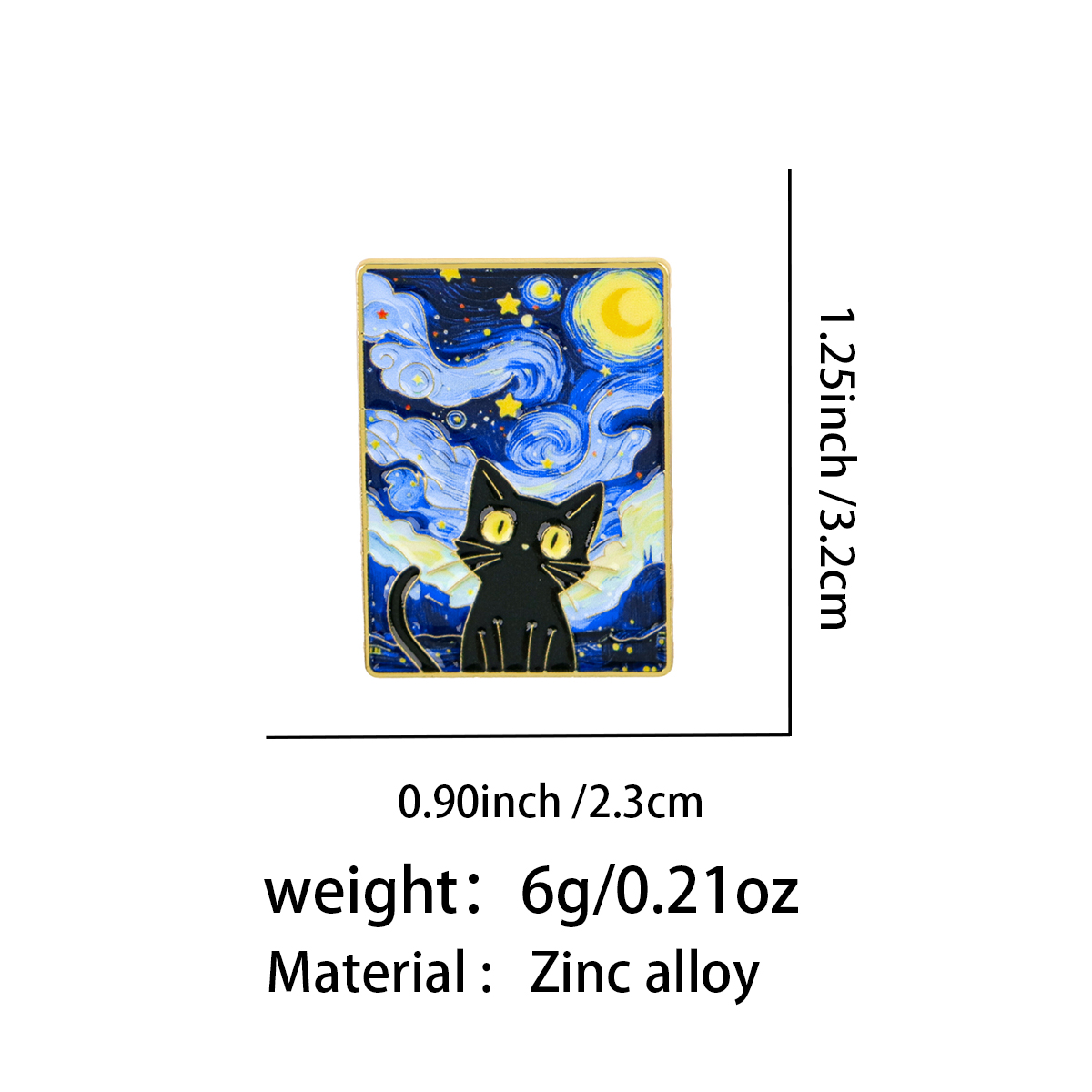 Starry Night by Van Gogh Blank – Enamel Pin Set recenzja i cena