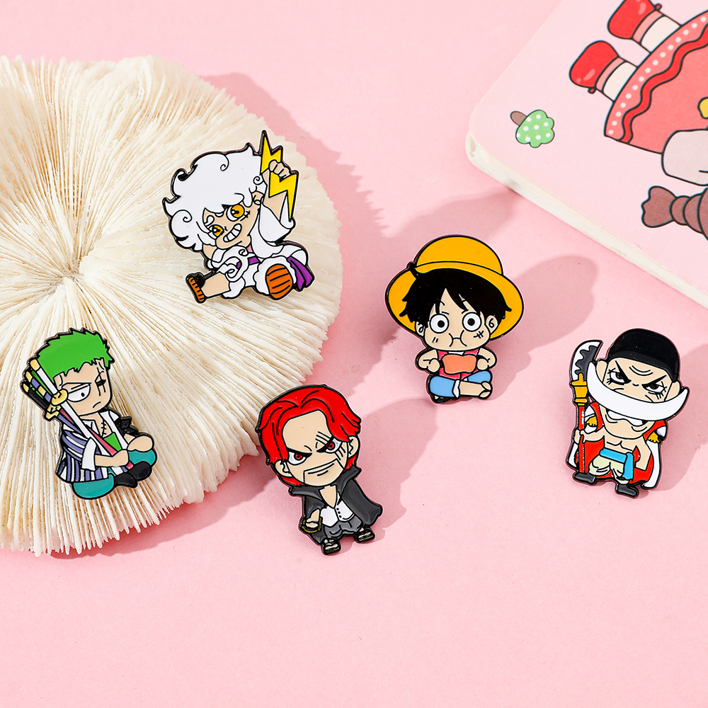 Anime Roronoa Zoro & Monkey D. – Enamel Pin Set recenzja i cena