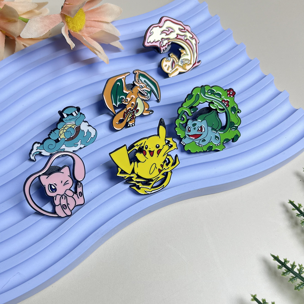 6pcs Anime Pins Set Pokemon En – Enamel Pin Set recenzja i cena